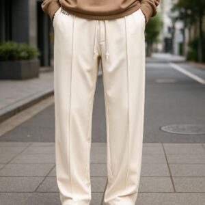 Trendy baggy trouser (Cream)